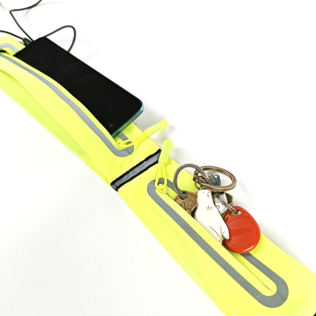 Riñonera deportiva fina Amarillo