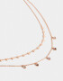 Collares Cortos Bañada en Oro Rosa Collar Corto Multicadena Bañado En Oro Rosa - Dorado Oro Rosa