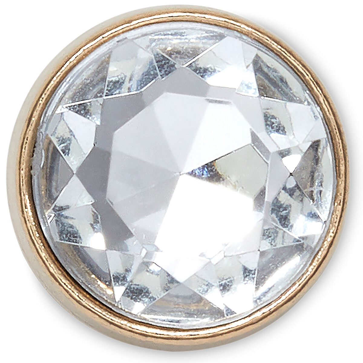 Jibbitz Gold Clear Gem 