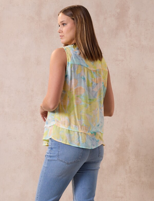 Blusa Printed MULTI/AMARILLO