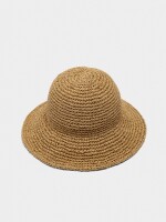 Gorro Bucket Efecto Rafia natural