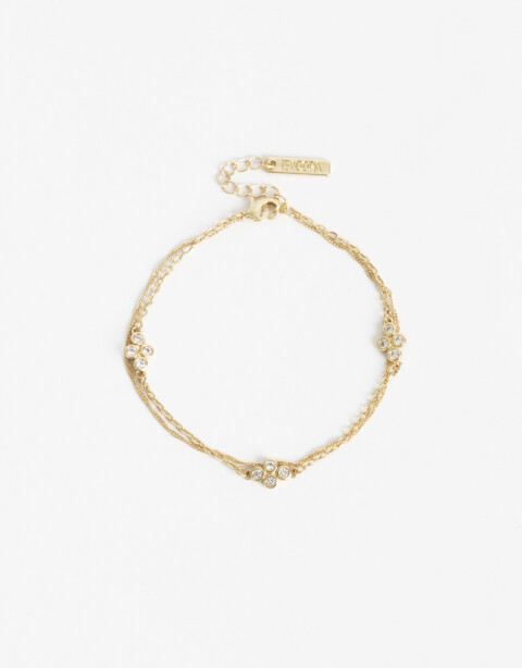 Pulseras Flexibles Cubic zirconia Pulsera Flexible Charms Cubic Dorado - Dorado