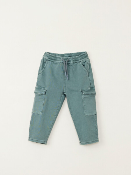 Pantalón casual cargo Verde Petroleo