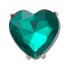 Jibbitz Emerald Heart Gem Multicolor