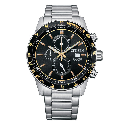 Reloj Citizen AN3681-57E para hombre con correa de acero Negro