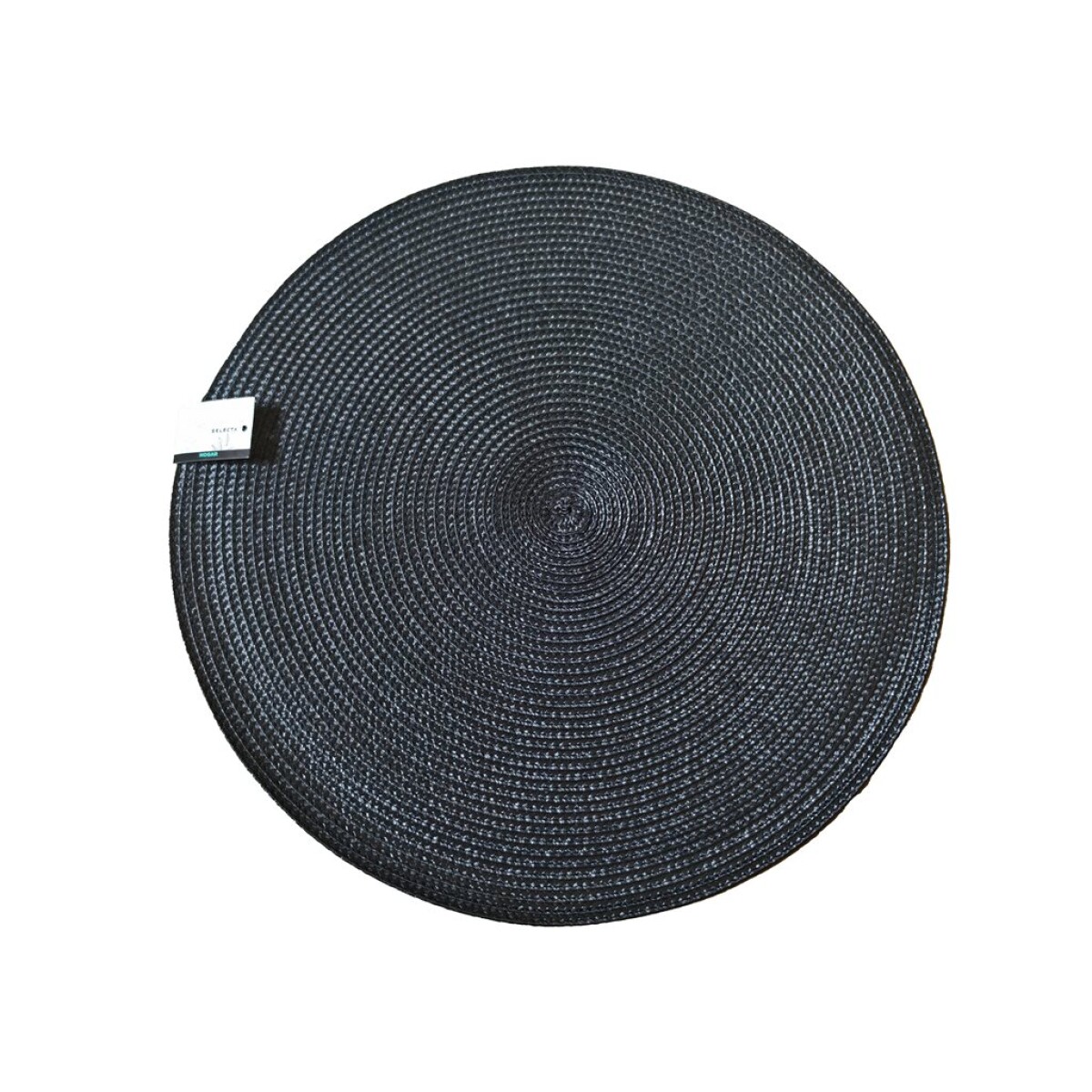 INDIVIDUAL TEJIDO CIRCULAR D38CM NEGRO 