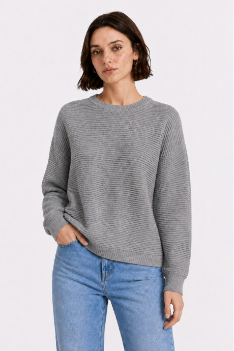 Sweater Cerezo Gris