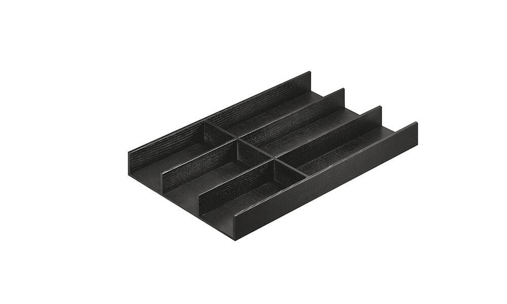 Organizador de cubiertos negro madera 550.31.300 Organizador De Cubiertos Negro Madera 550.31.300