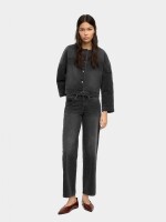 Chaqueta Denim Efecto Lavado negro
