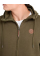 Campera O'Neill Full Zip Leather Patch Verde