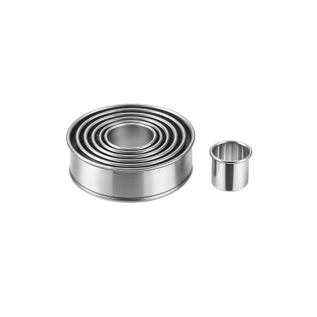 Set de 9 Aros Cortantes de Acero Inoxidable Set de 9 Aros Cortantes de Acero Inoxidable