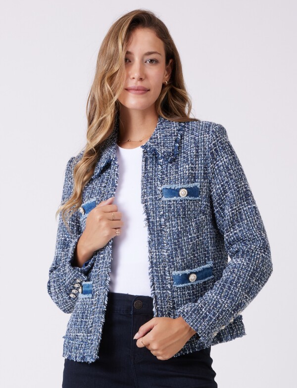 Chaqueta Boucle AZUL/MULTI