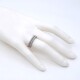 Anillo en oro 18k blanco con 2 hileras de brillantes Anillo en oro 18k blanco con 2 hileras de brillantes