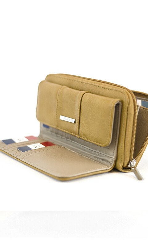 BILLETERA GLADIOLO MOSTAZA