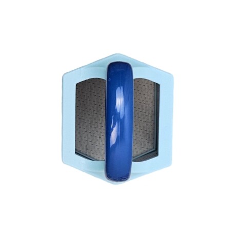 Rallador Hexagonal De Acero Inoxidable con manija Celeste