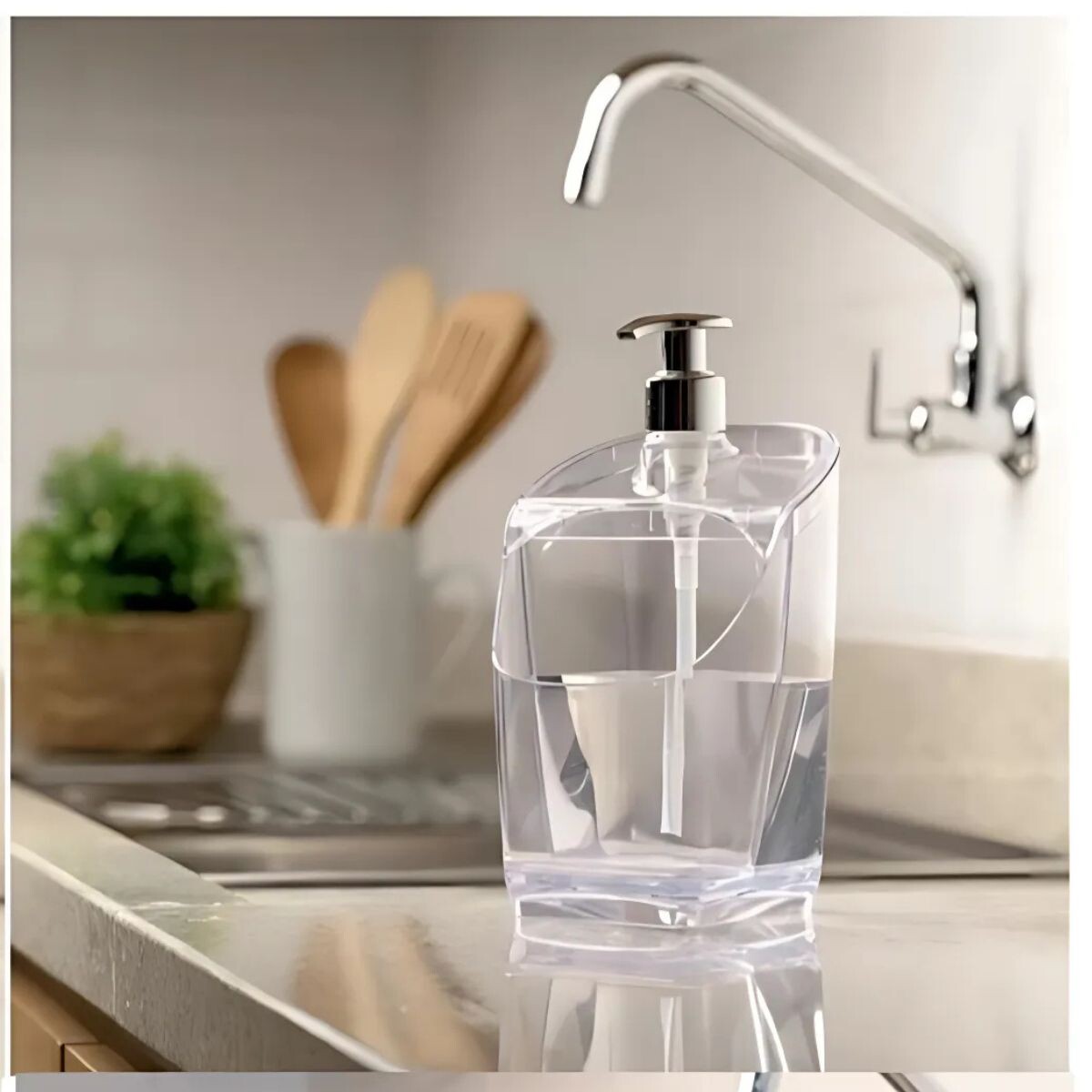 Dispensador de jabón 500 ml - TRANSPARENTE 