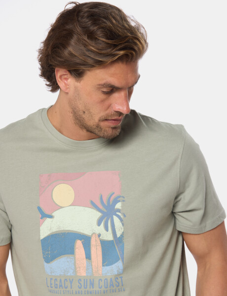 REMERA ESTAMPADA Verde
