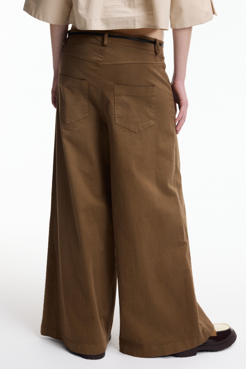 PANTALÓN ANCHO Marron