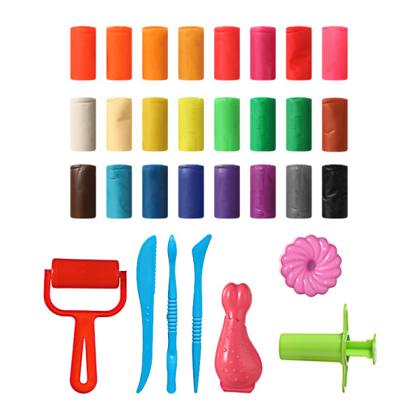 Set plasticina 24 colores celeste
