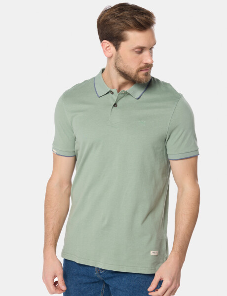 REMERA POLO JERSEY RAYADA Verde