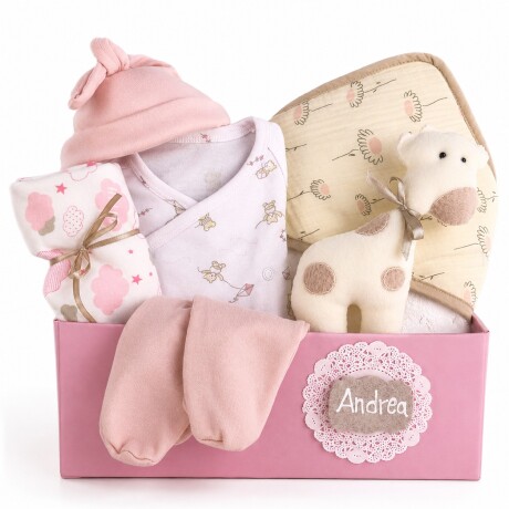 Ajuar Primera Muda Personalizado – Rosa Ajuar Primera Muda Personalizado – Rosa