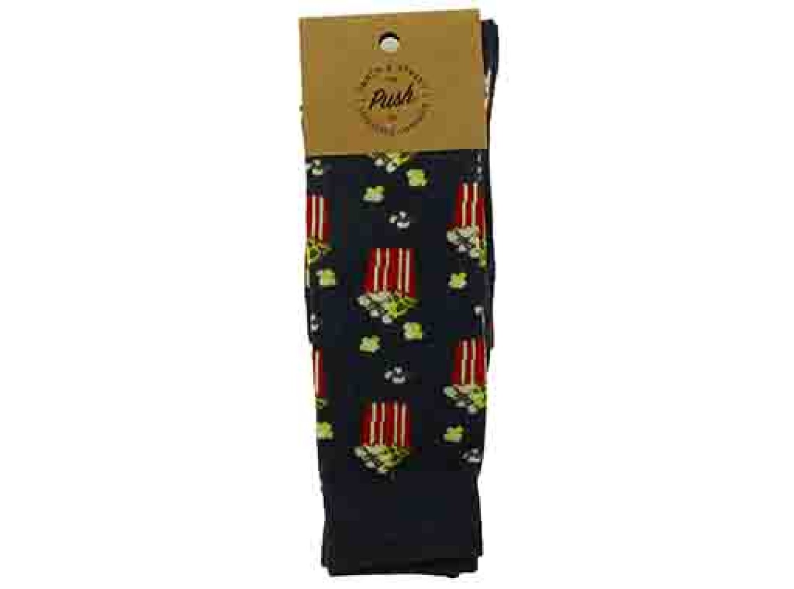 Medias de Hombre Push Media pack x 2 largo pop corn - Estampado 