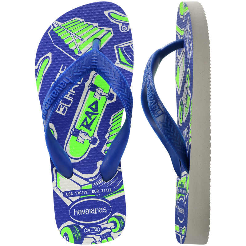 Sandalias Havaianas Kids Athletic Niños Blanco/azul Naval