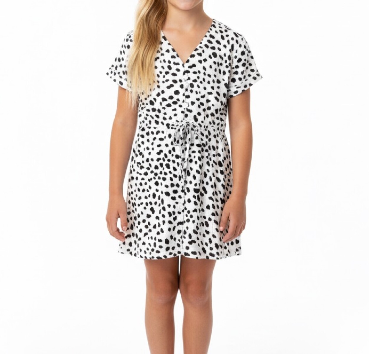 CHERRY TEENS VESTIDO - WHITE 