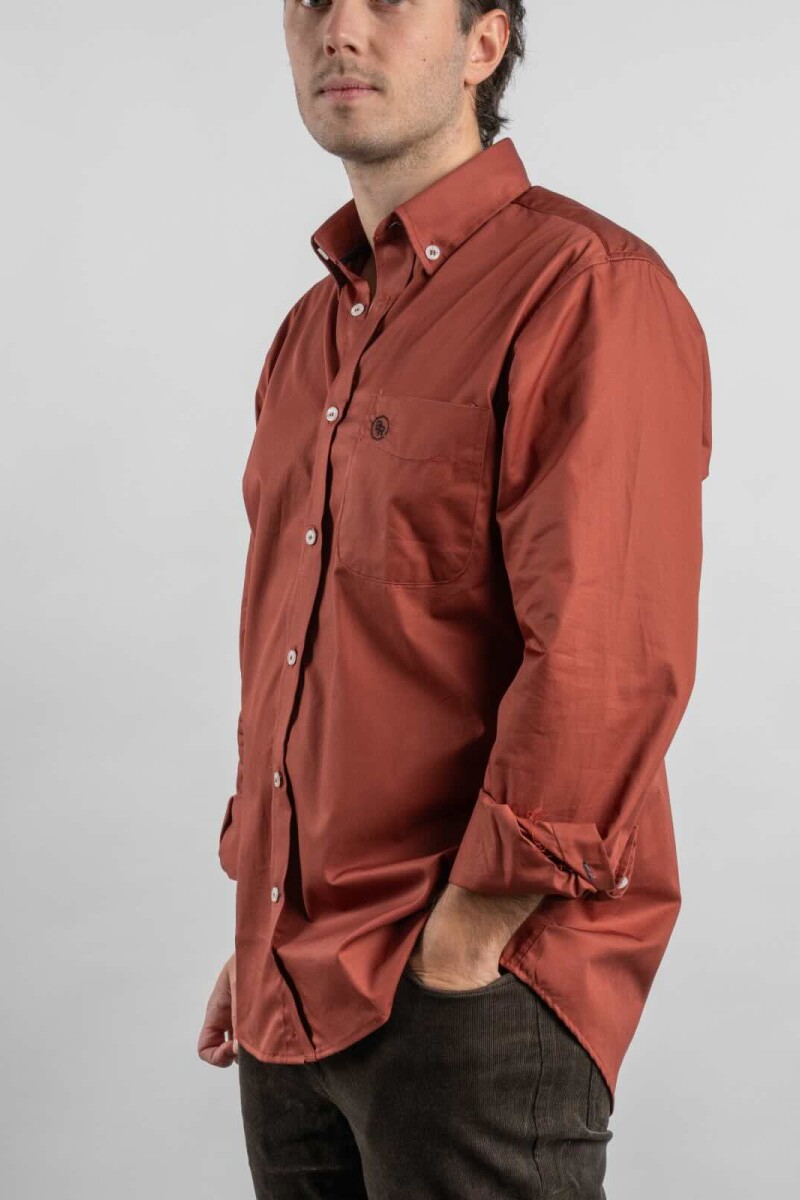 Camisa Casual Brixton Terracota