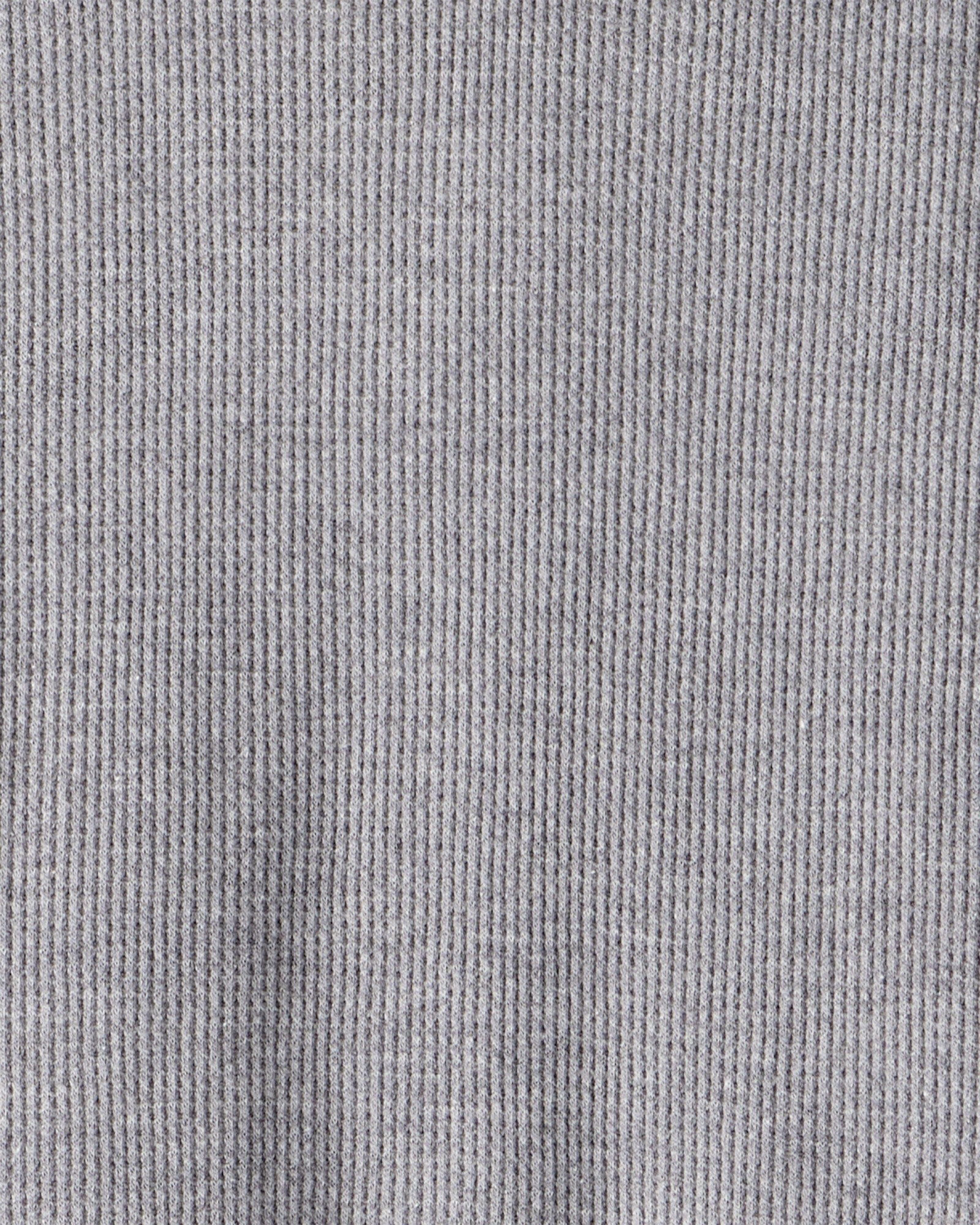 Remera de algodón térmico, manga larga, gris Sin color