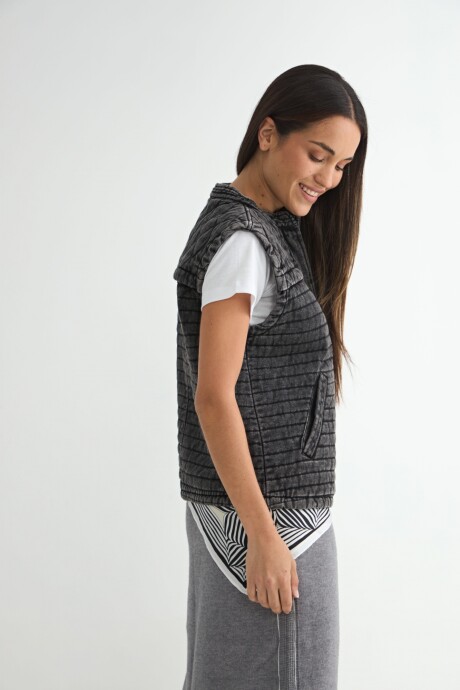 CHALECO DENIM NICOLA Negro