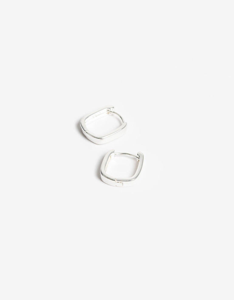 Aros Argollas Metal Aros Argollas Plata 925 - Plateado