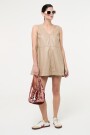 VESTIDO CORTO Cemento