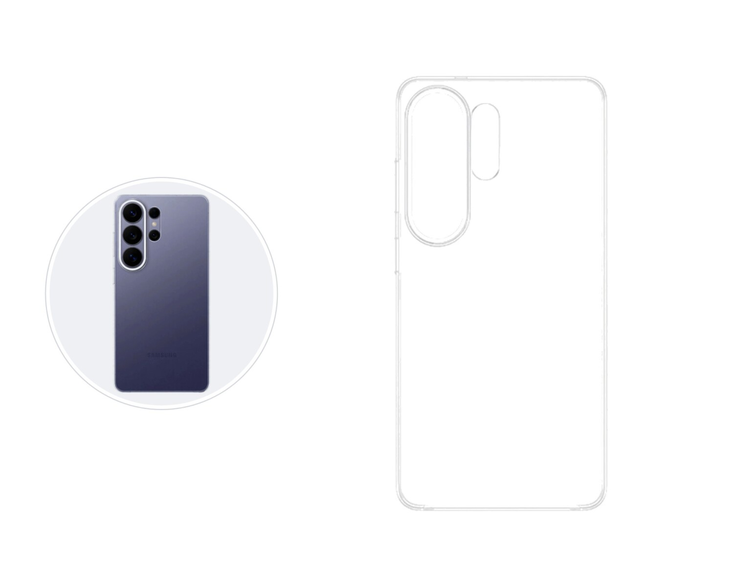 Funda Samsung Clear Magnet Case Transparente para Galaxy S26 Ultra 