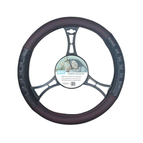 Cubre Volante Negro Con Detalles En Gris