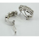 Caravanas Oro Blanco 18K Y Brillantes. Caravanas Oro Blanco 18K Y Brillantes.