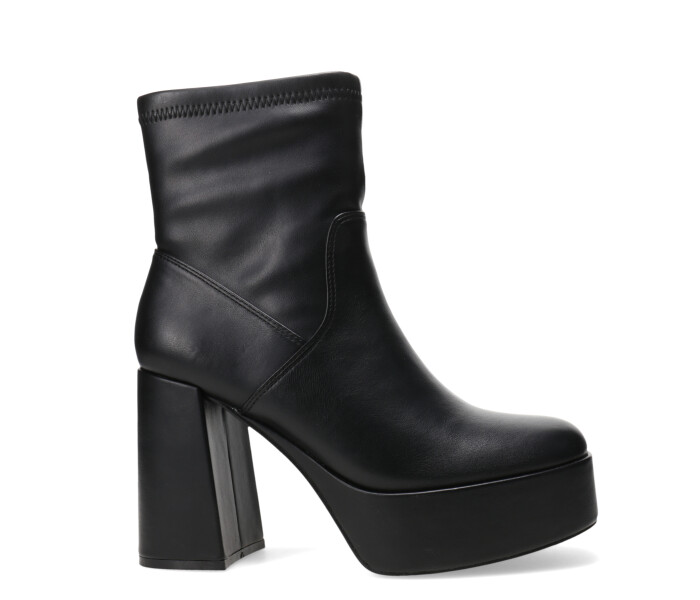 Bota PLACID con simil cuero elastizado Black