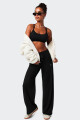 Pantalón Fabletics Wide Leg Cloud Jersey Negro