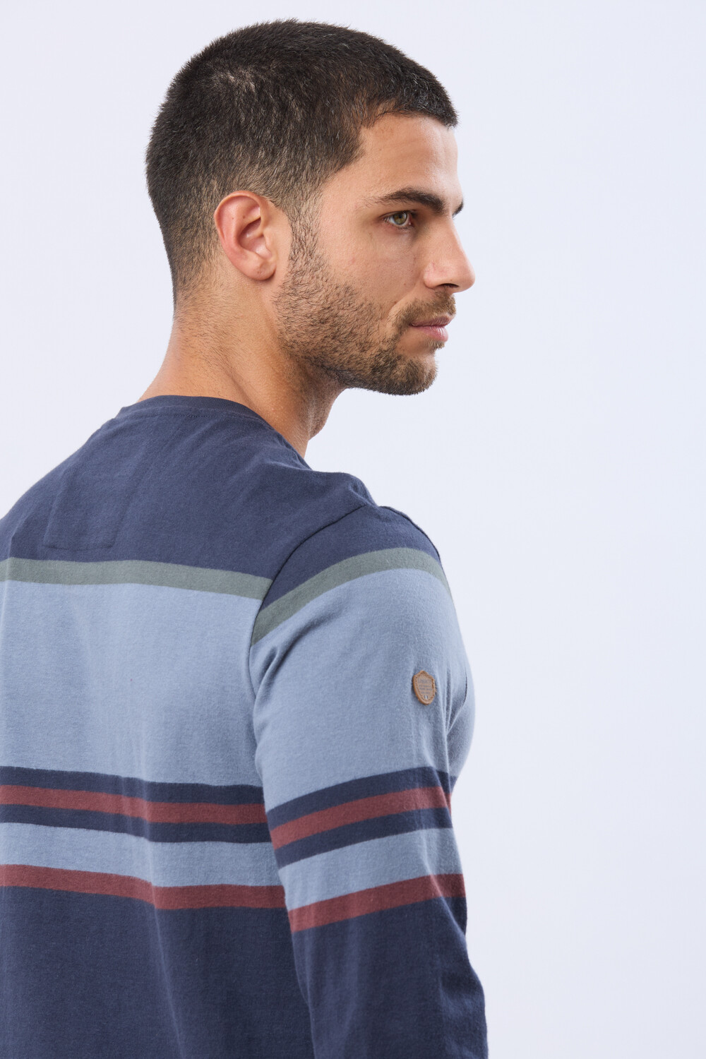 REMERA RAYADA Azul