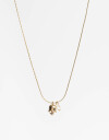 Cadena Corta con Dije Strass Collar Con Dije Tulipán - Dorado