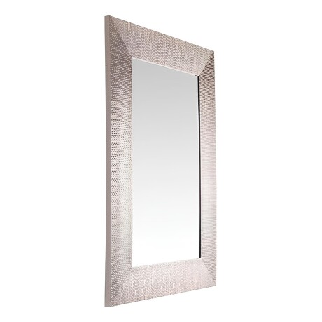 Espejo rectangular marco color plateado Espejo rectangular marco color plateado