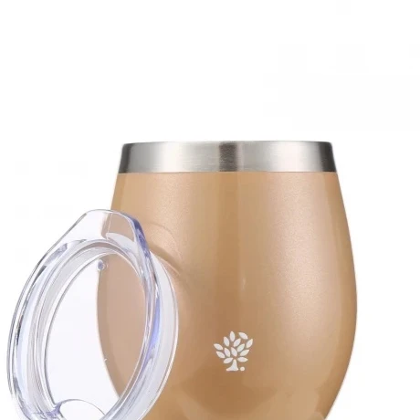 Mate Terrano Flap con Tapa Acero Inoxidable ORO