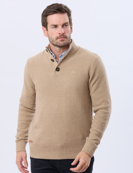 BUZO TEJIDO TEXTURADO Beige