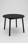 Mesa redonda Ø110 cm – Madera Negra. Mesa redonda Ø110 cm – Madera Negra.