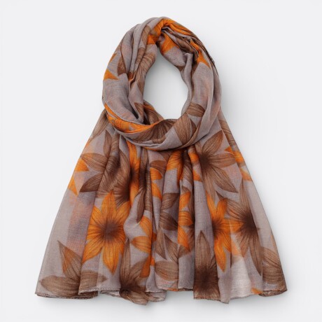 Pañuelo de Gasa con Flores Modelo 1