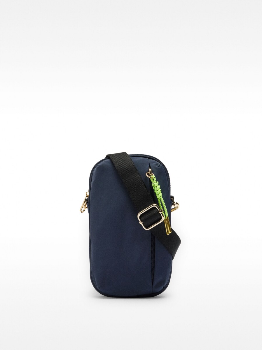Bolso Para Móvil De Nylon - azul-marino 