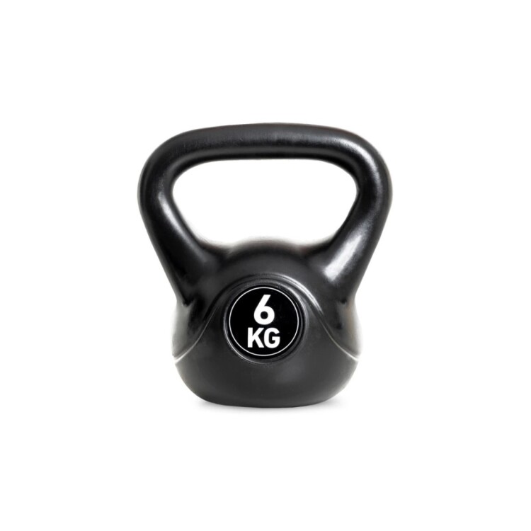 PESA RUSA RECUNIERTA PVC 6KG NEGRO
