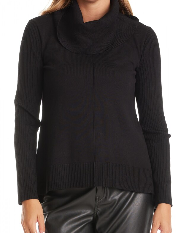 Buzo Cuello Volcado NEGRO