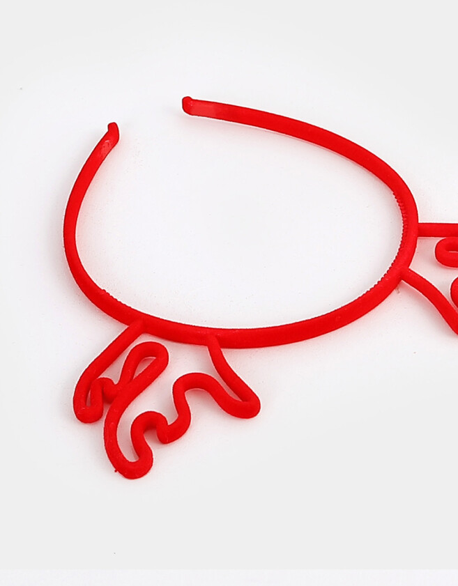 Vinchas Rígidas De velvet Vincha Rígida Navidad - Rojo Medio