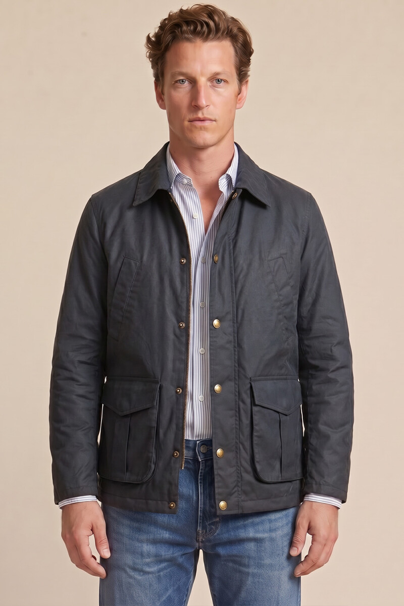 Parka Forest Cotton Wax - Azul 